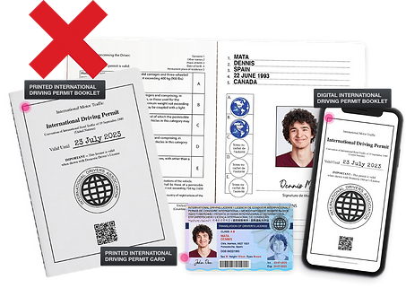 Sample of invalid or fake international driving permit 3